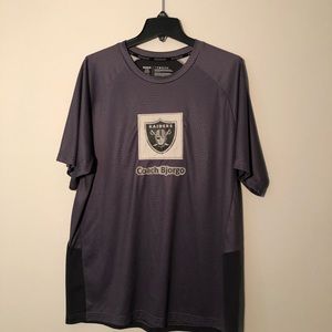 Raiders Reebok Coach Bjorgo Grey T Shirt, XL